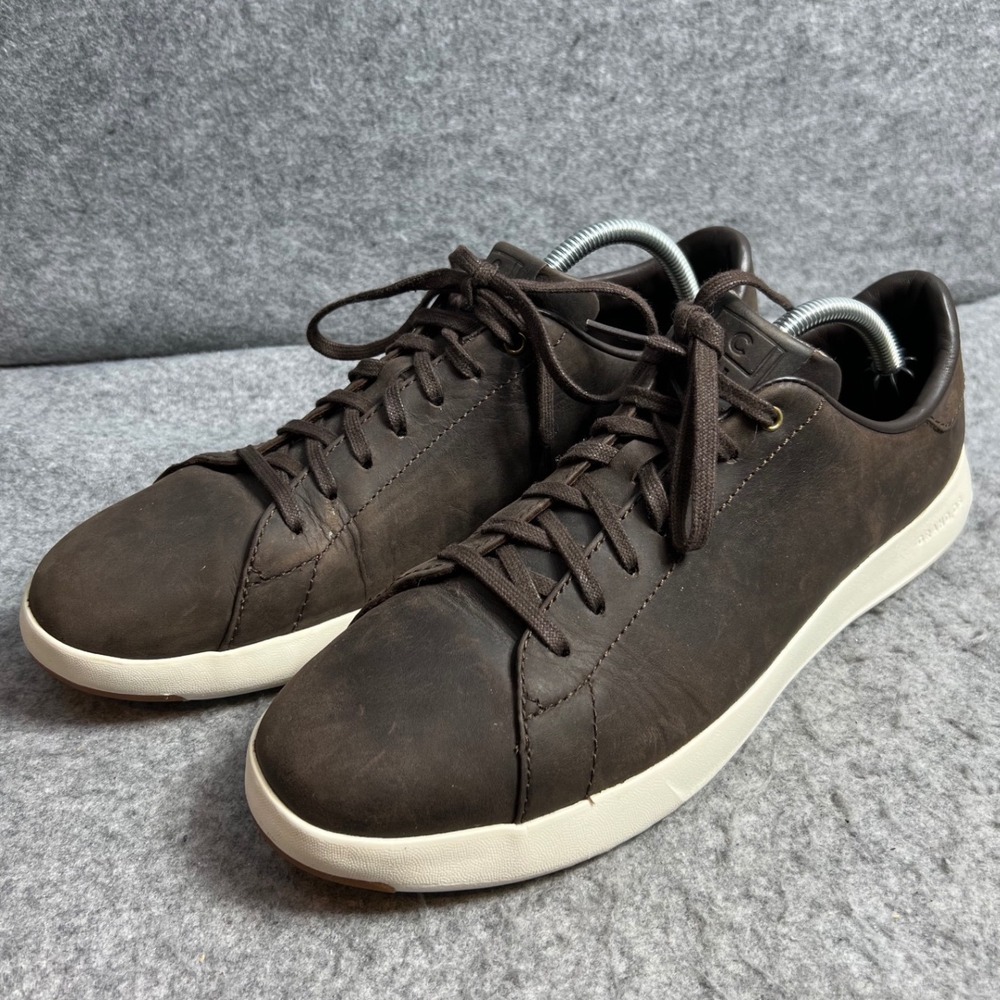 Cole Haan Grand Crosscourt Mens Brown Nubuck Leather Sneakers Low Top Shoes 11